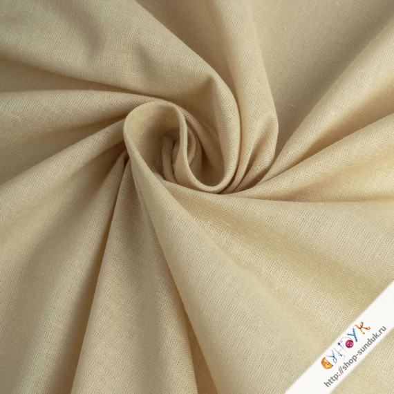 Батист однотонный бежевый [5410-016]
