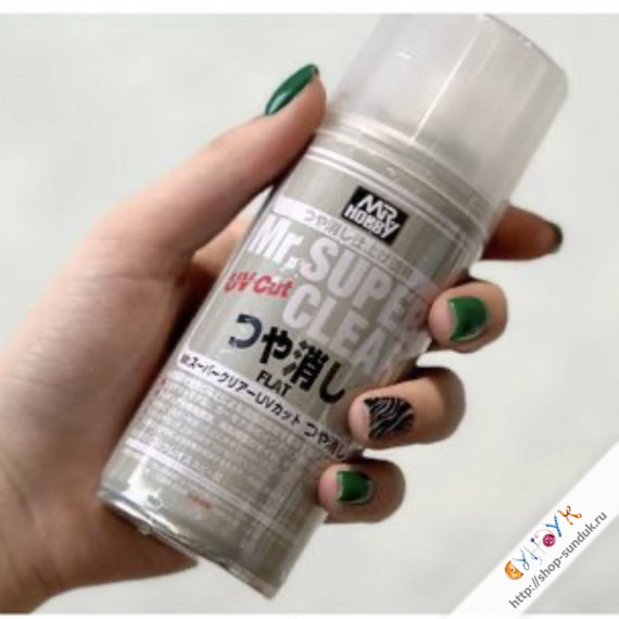 Mr. SUPER CLEAR UV Cut Flat. Супер Клир матовый с УФ защитой [550000411]