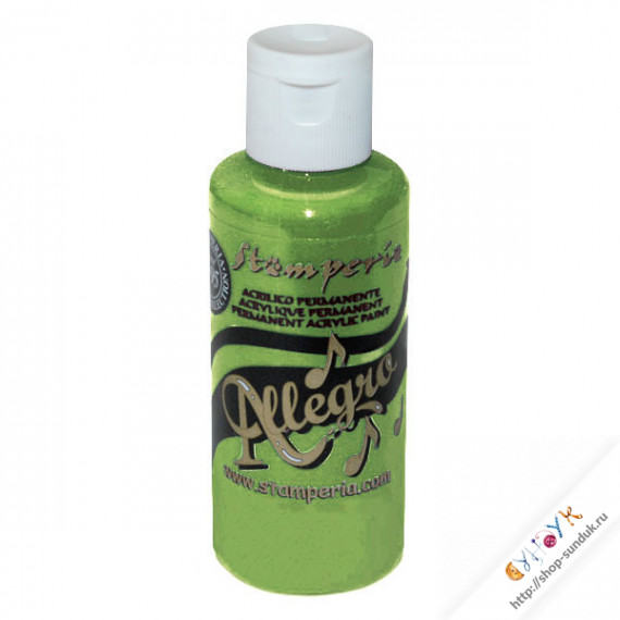 Краска акриловая "Allegro" Светло-зеленый [KAL80]