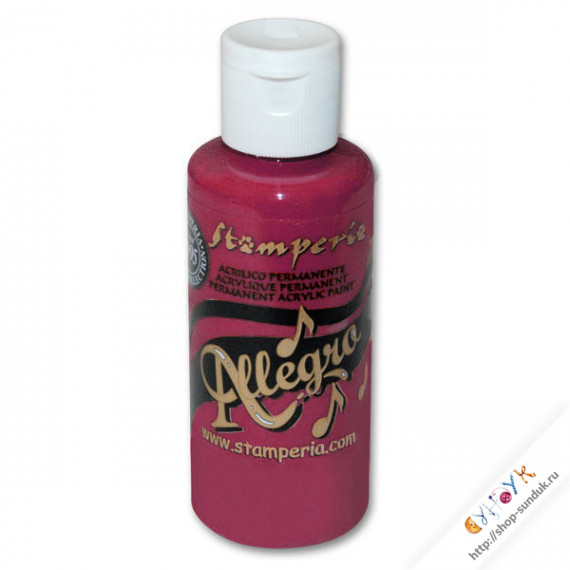Краска акриловая "Allegro" Темно-малиновый [KAL18]