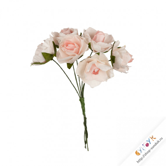 Цветы декоративные 28мм бледно-розовый [PFE-08-06]