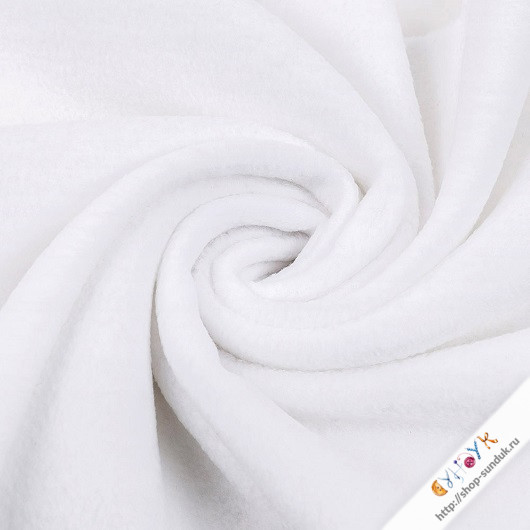 Отрез флиса белый [FG-001-100]