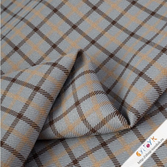 Костюмная ткань в клеточку [3100080312]