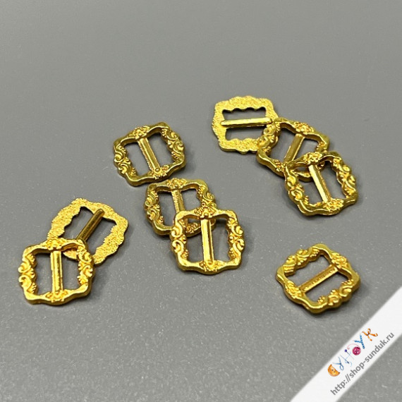 Пряжка 10х10мм золото [10310]