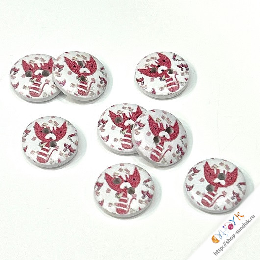 Пуговица деревянная 15мм [24475]