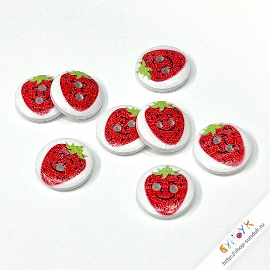 Пуговица деревянная 15мм [24521]