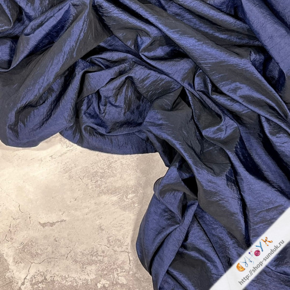 Отрез тафты крэш (индиго) [550-486-025]