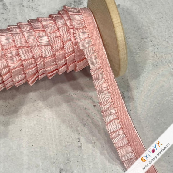 Рюша на резиночке розовый [968085]