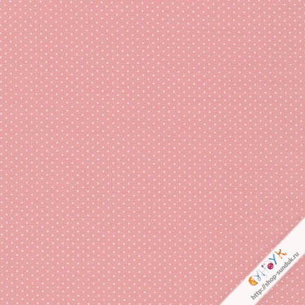 Американский тонкий хлопок "Пшено" на припыленном розовом 10см [SB-88190D1-8 PINK]