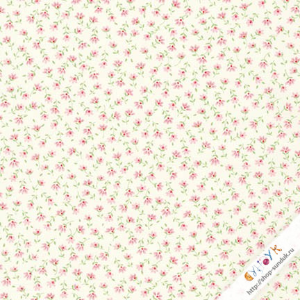 Отрез американского тонкого хлопка "Sevenberry Petite Fleurs" [6100D3-12]