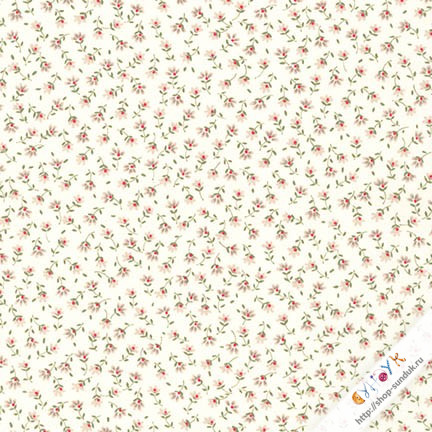 Отрез американского тонкого хлопка "Sevenberry Petite Fleurs" [6100D3-5]
